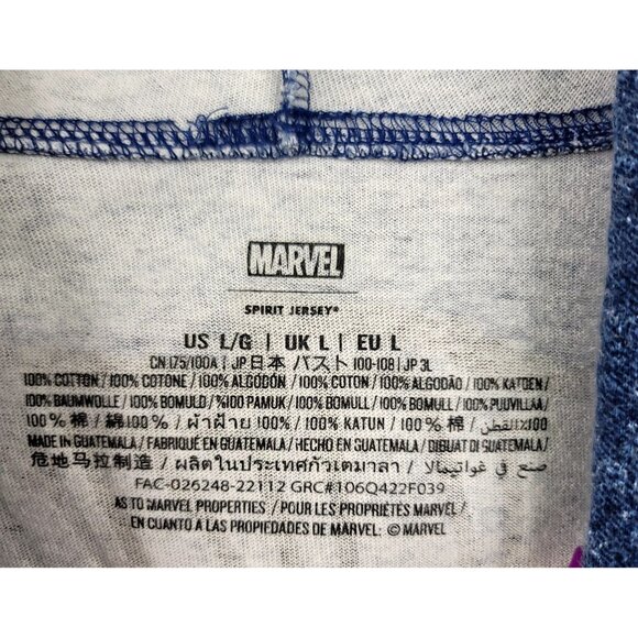 Marvel Spider Man Spirit Jersey Hoodie Large Blue Beyond Amazing Comic Graphics - Picture 3 of 9